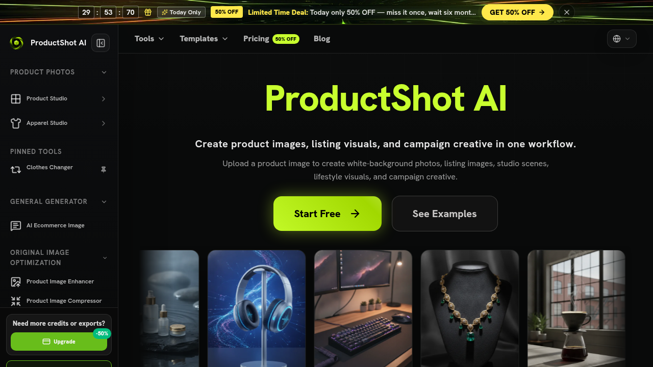 ProductShot AI ekran görüntüsü