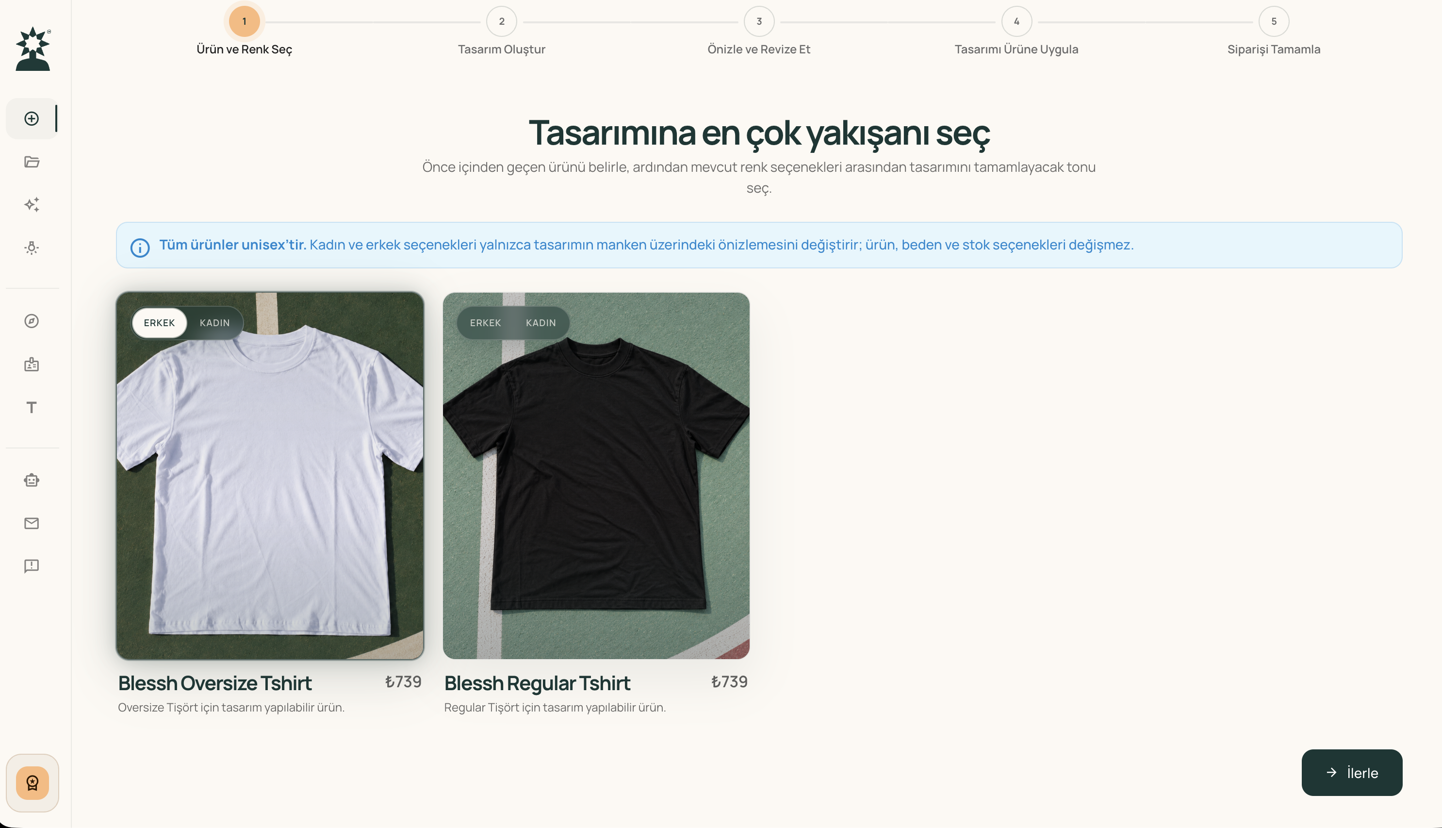 BLESSH — AI-Powered Custom Streetwear ekran görüntüsü